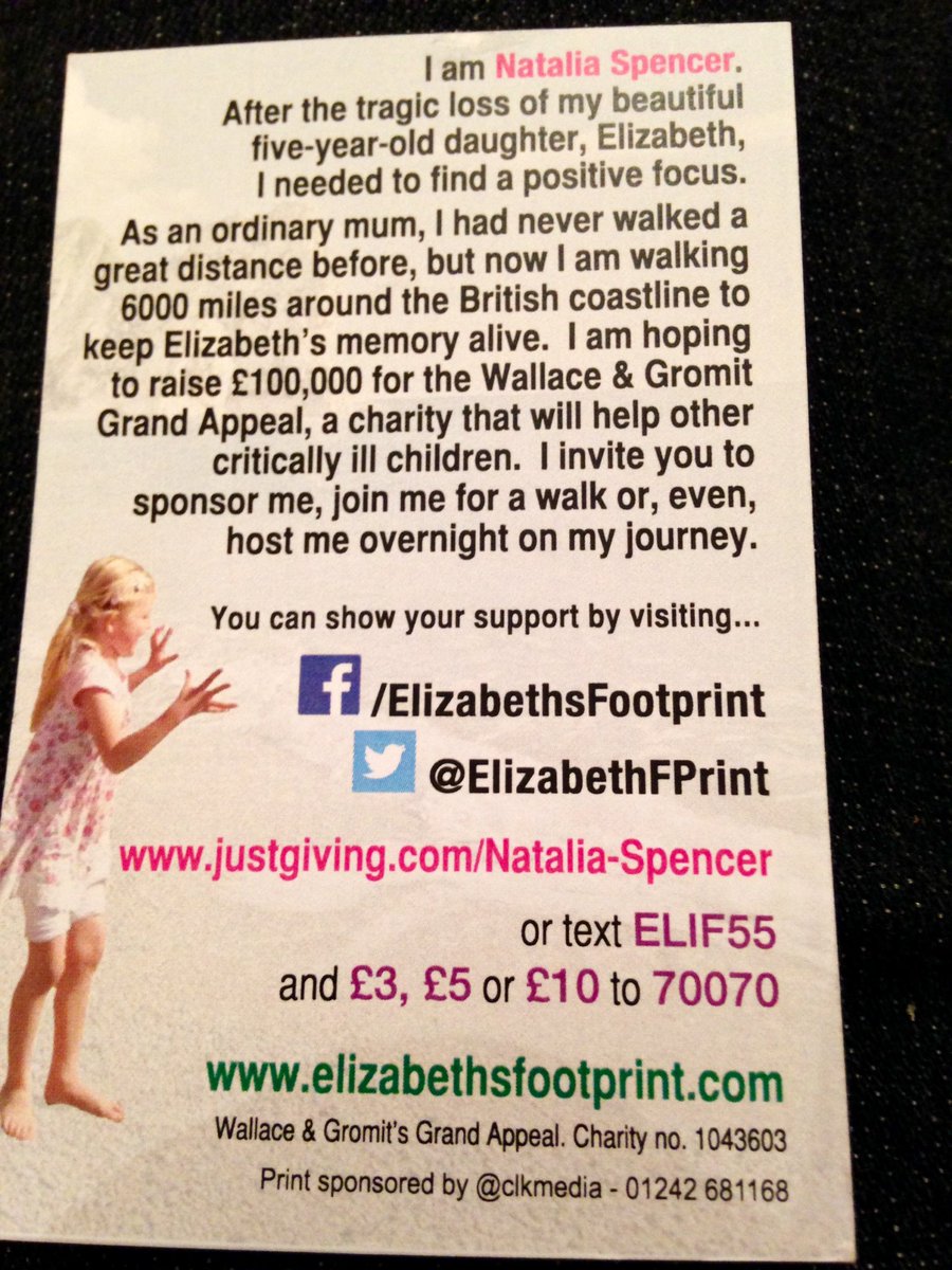 Today we met another inspirational person - Natalia Spencer
She is currently walking 6000 miles <a href="/ElizabethFPrint/">Natalia Spencer</a>