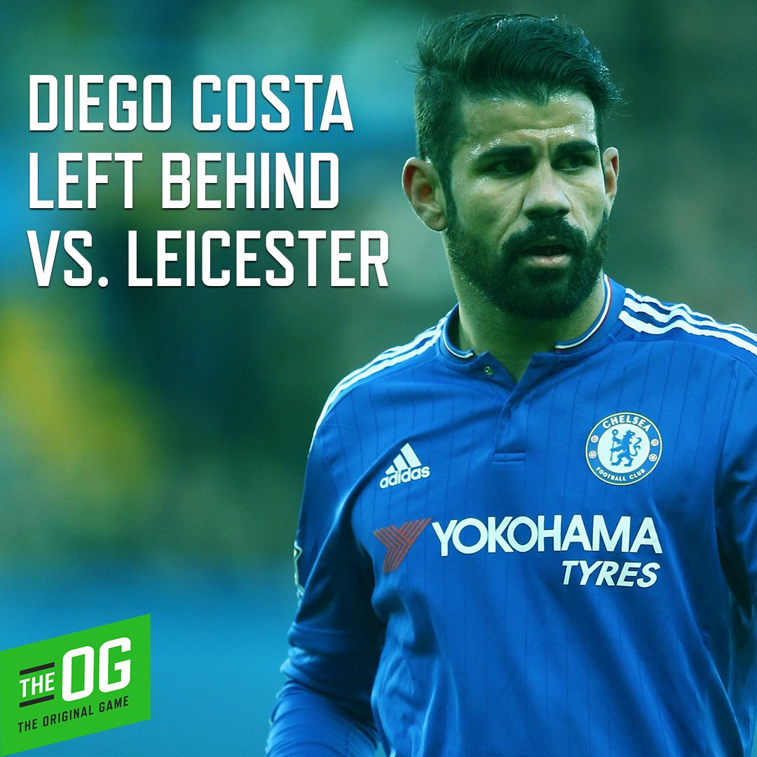 TheOGonKiswe's tweet photo. #diegocosta left behind vs. @LCFC after a dispute with theteam manager #antonioconte plus a rumored £30 million offer from China. https://t.co/ym7EMDEzqQ