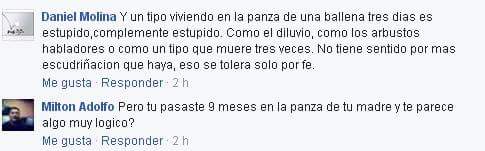 ¿No te parece lógica la historia de Jonás, que pasó años dentro de una ballena y sí que pasaste 9 meses en la panza de tu madre?