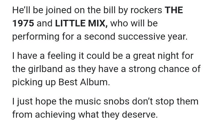 BrasilLM's tweet photo. OMG LITTLE MIX WILL BE PERFORMING AT THE BRITS https://t.co/27IrV0VkCo