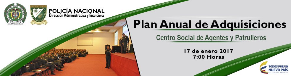 PoliciaColombia's tweet photo. la Dirección Administrativa y Financiera #DIRAF llevará a cabo el “Plan Anual de Adquisiciones” https://t.co/rZj2xWGmvc