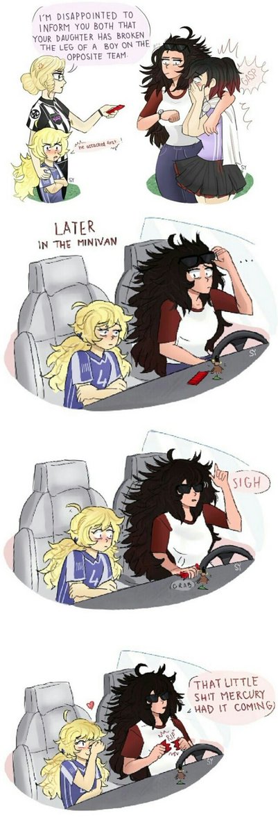 "Summer... Raven... your kids attacked me and broke my leg...

Next time i will break their stupid faces!"