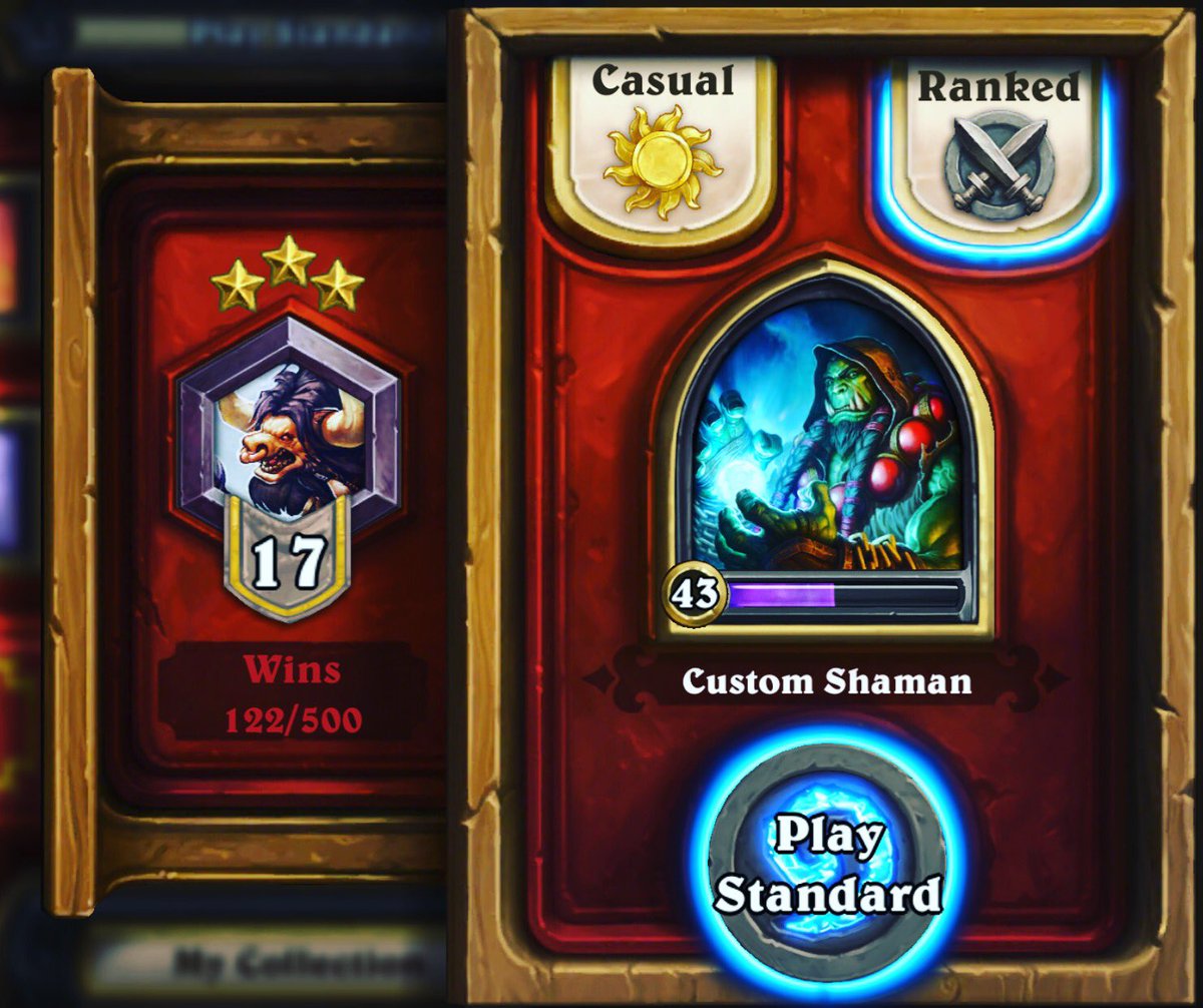 jamrick_games's tweet photo. It's been a few months since I've played for more than just the card back. Back in the groove hopefully I can keep it up @PlayHearthstone https://t.co/fxQiJz9YAv