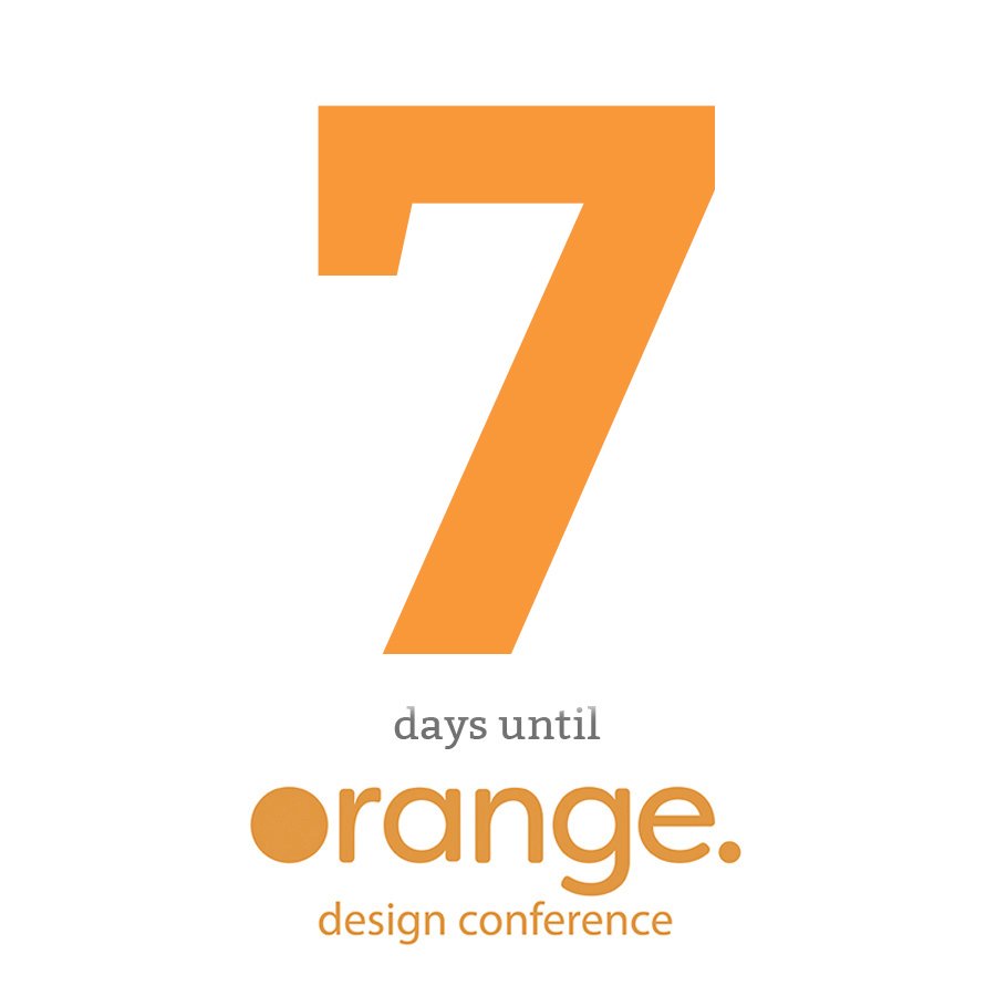 Seven more days until Orange! dsoyeg.com << conference &amp; pop up shop!  #YegDesign #studentDesign #MacEwanU