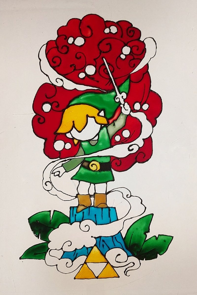 MiguelAngel_LV's tweet photo. Cuando tu novia es una artista y te hace este dibujo de #Zelda sobre cristal no necesitas una versión coleccionista ❤ @roxy_hana https://t.co/9LXPo4yhzA