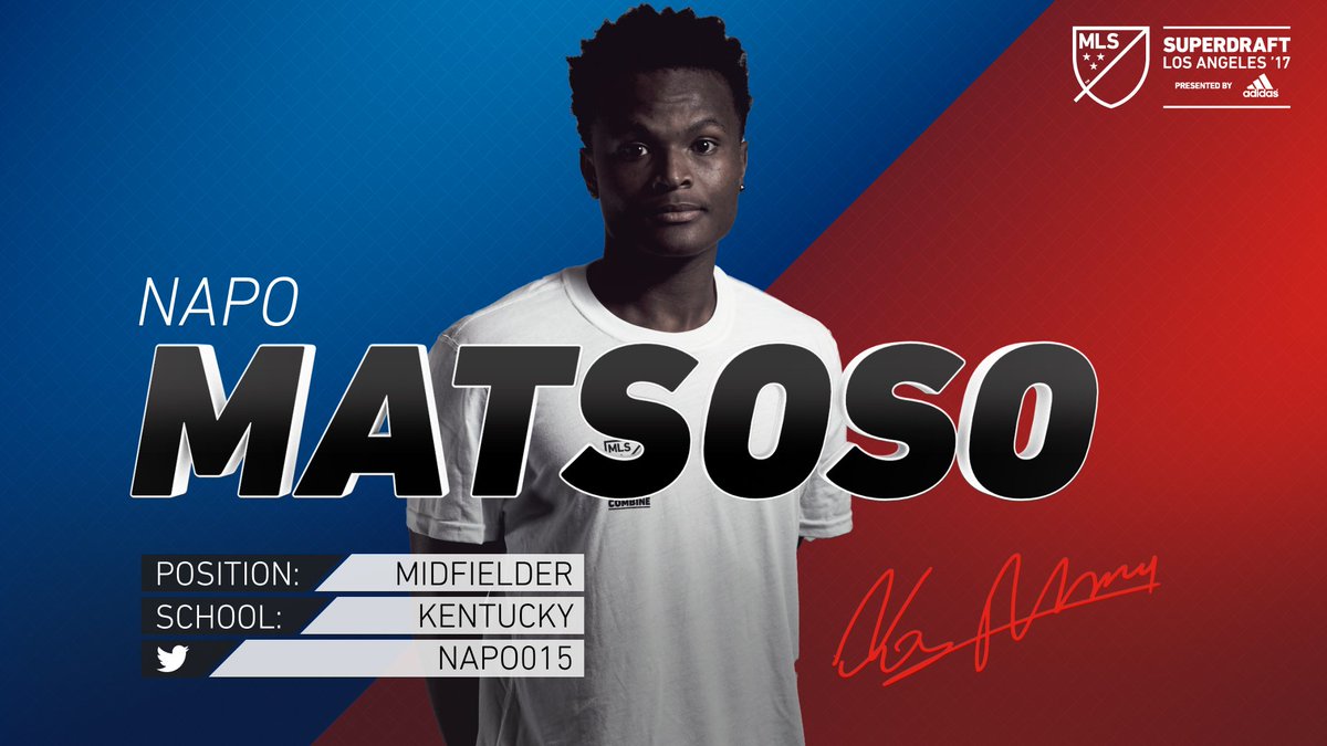 .<a href="/NERevolution/">New England Revolution</a> have pick #31 and they opt for <a href="/UKMensSoccer/">Kentucky Men’s Soccer</a> midfielder @napo015. #SuperDraft