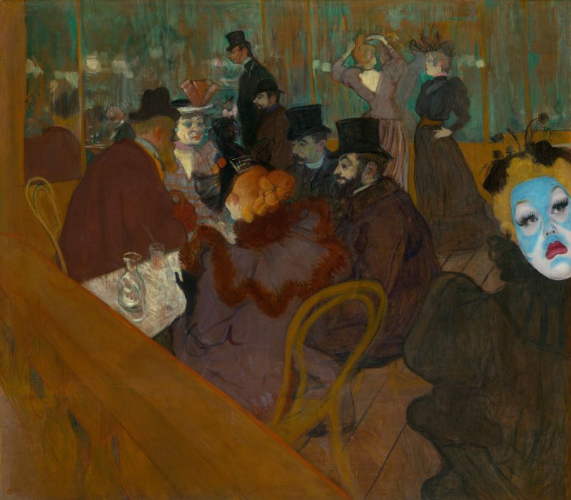 cestkevvie's tweet photo. Drag Museum Exhibit 1: At the Moulin Rouge by Henri de Toulouse-Lautrec, 1892-1895. Original can be seen at @artinstitutechi! https://t.co/RnhNwWXR2Y