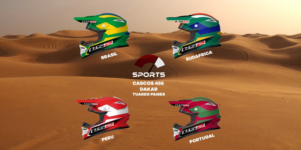 ls2helmets's tweet photo. Un mismo casco, 4 estilos diferentes. Elegí el tuyo! #LS2Helemts #LS2Sports #Dakar2017 https://t.co/0JNRg7rXX8