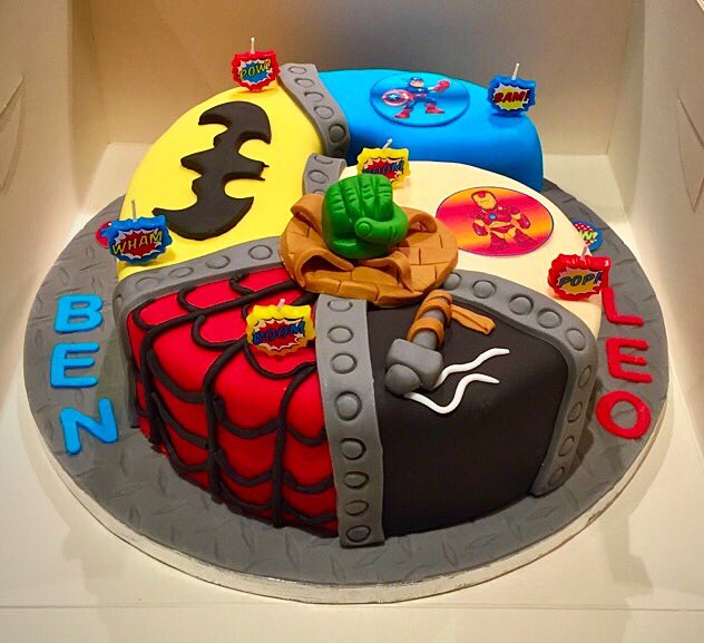 Cakes By Sharon Batman Captainamerica Thor Ironman Spiderman Hulk Superheroes