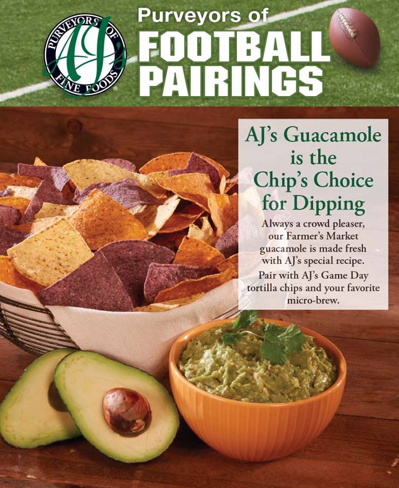 ShoppesatCP's tweet photo. The Perfect Pairing for a great day of football ~~ AJ's Fine Foods #chips #guacamole #ChandlerAZ #LetsShoppe https://t.co/uiOrGnPaJy