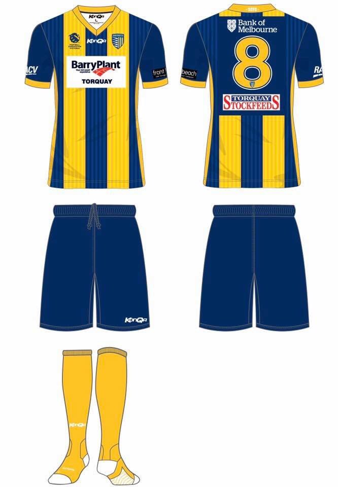 Proud to extend partnership with <a href="/SurfCoastFC/">Surf Coast FC</a>. They'll revert back to traditional stripes after playing in hoops in 16. #football #ffv