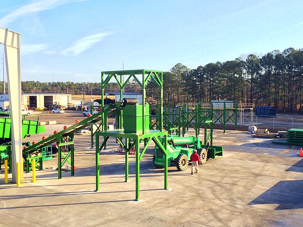 MetalTechSys's tweet image. Pitt County C&amp;amp;D Recycling System Installation: Day Two