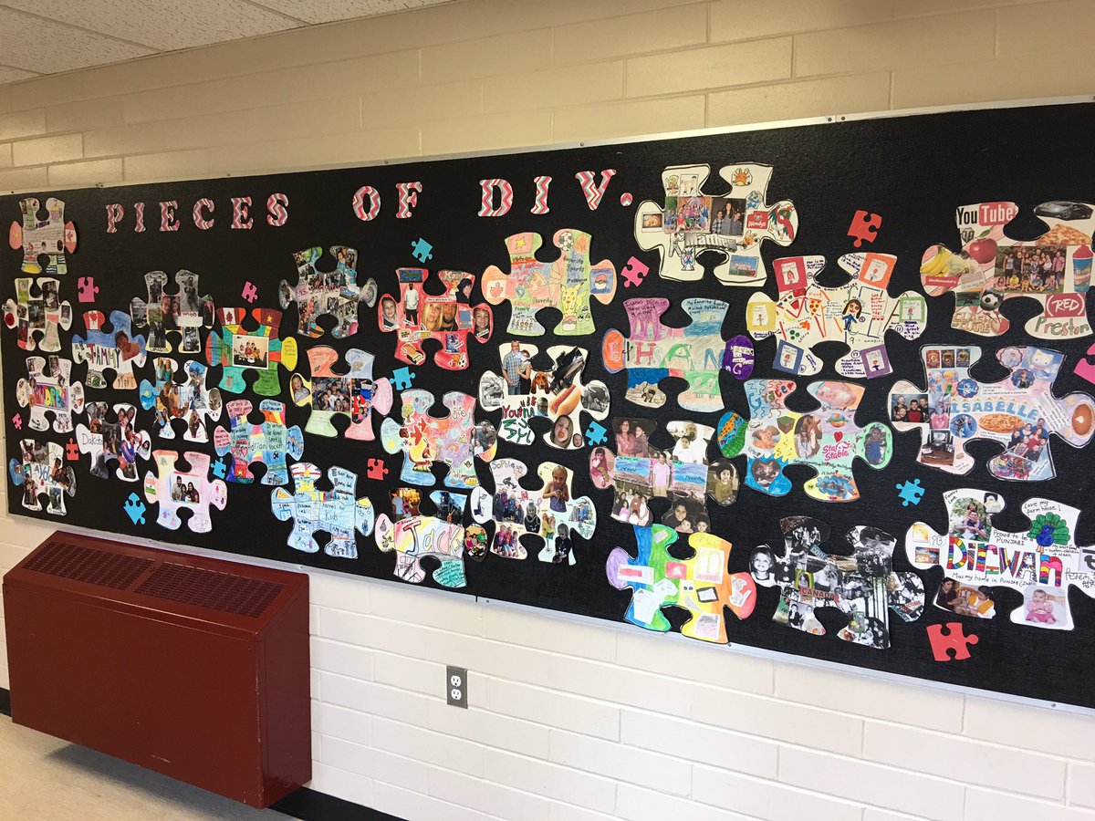 JiwanMalcolm's tweet photo. Pieces of Division 3! We're all different but as a team we fit together. @shortreed1 #div3 #think35 #identityprojects #whoarewe? https://t.co/4a4R2snSS5