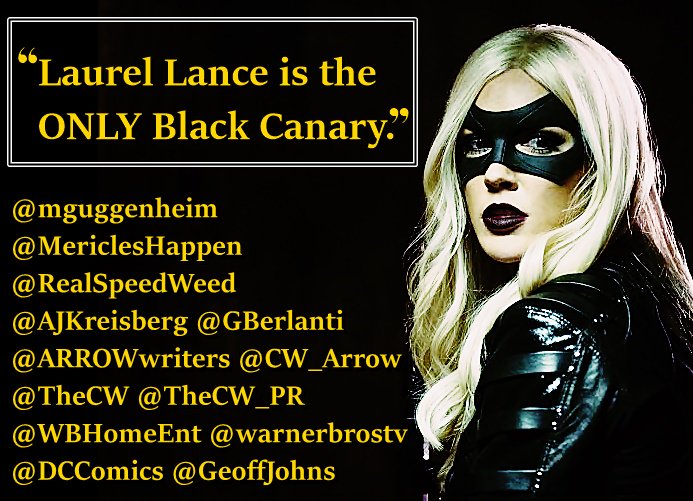 DinahLanceDaily's tweet photo. #Arrow doesn't need "a Black Canary", @MericlesHappen @mguggenheim @RealSpeedWeed @geoffjohns, it needs THE #BlackCanary Dinah #LaurelLance. https://t.co/jU2L9E2QiX