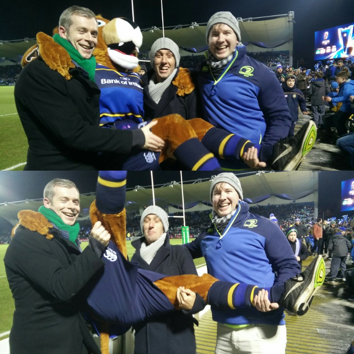 mannionman's tweet photo. Sorry for dropping you tonight @LeinsterLeo - best handling in the RDS was defo from @leinsterrugby #LEIvMON #LeinsterRugby #gaaproblems https://t.co/7yT6sXQqbG