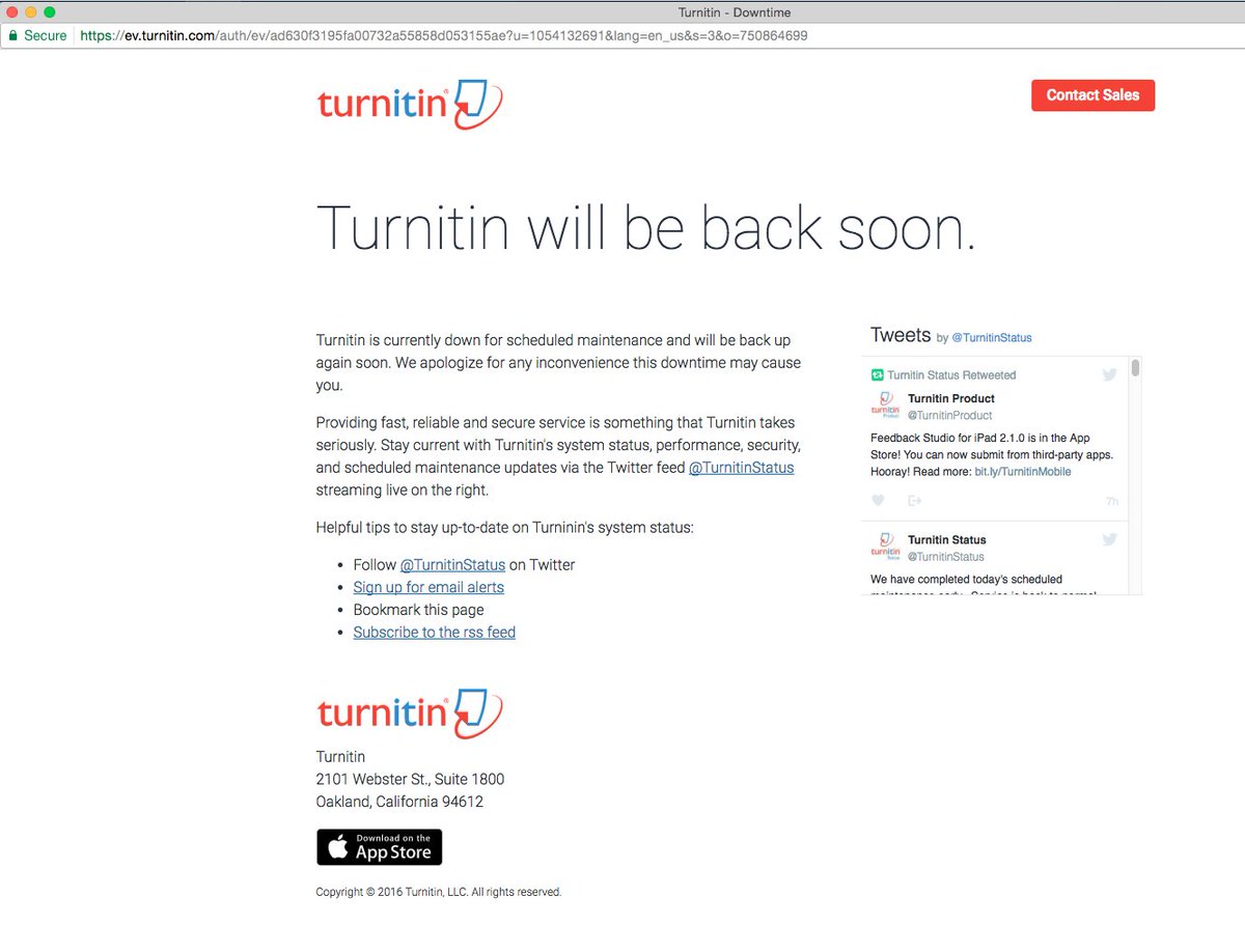 turnitin com sign up