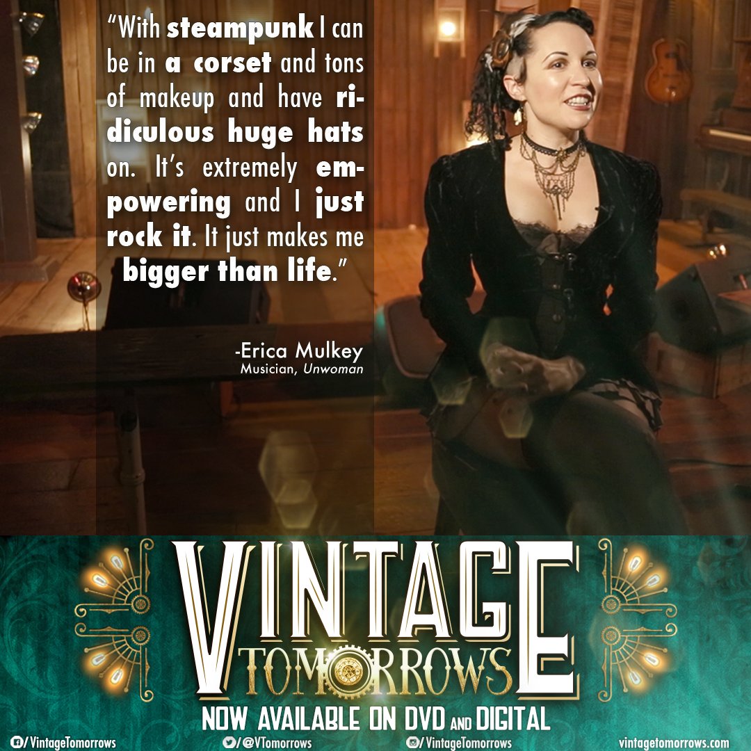 VTomorrows's tweet photo. #vintagetomorrows 2016 retrospective: Top 10 twitter quote cards - #6: Musician Erica Mulkey AKA @unwoman https://t.co/DYPkvPNXjQ
