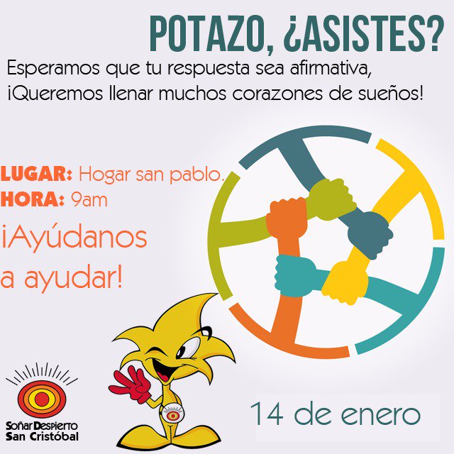 sdespiertosc's tweet photo. Recuerda que la cita para nuestra primer actividad del año es mañana, contamos con tu asistencia a las 9am en el Hogar San Pablo. https://t.co/riMjg6MOAz