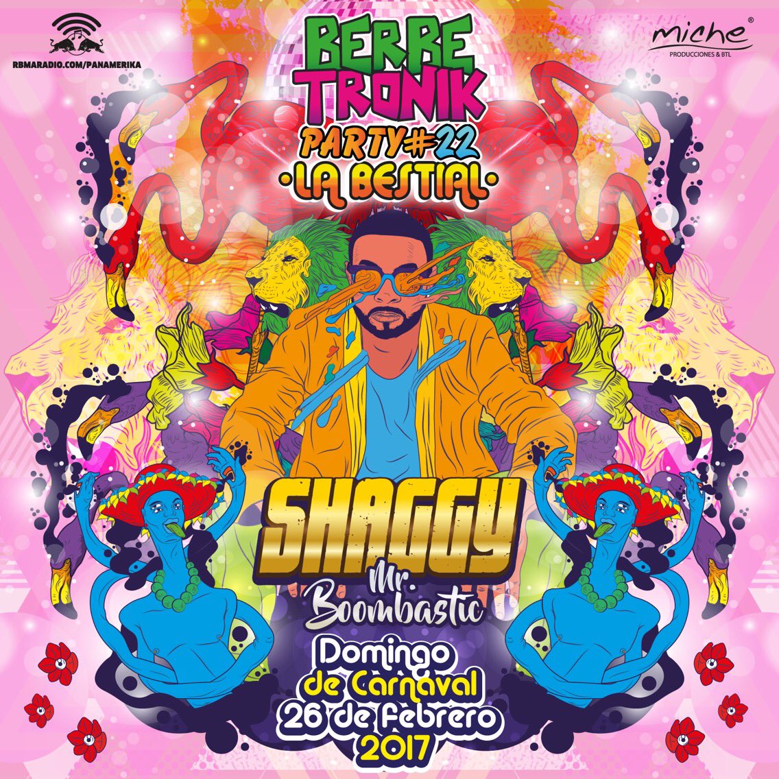 ¿Están preparados para vivir el domingo de carnaval más BESTIAL? Por primera vez en Barranquilla <a href="/DiRealShaggy/">Mr Boombastic</a> #Berbetronik22 #LaBestial