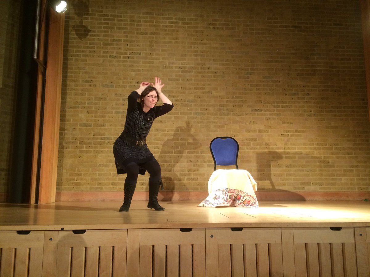lauravarnam's tweet photo. Utterly captivating and enchanting dramatisation of Bayeaux Tapestry by @DaisyEBlack Such a treat! #GMSPlaces https://t.co/VTFzLKpyQl