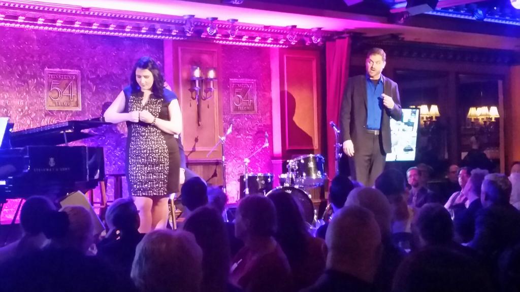 AOPopera's tweet photo. Dinner at 6 feat prevue of Dinner at 8! Both delicious. @54below w @mnopera #newworksforum @OPERAAmerica https://t.co/AXinW4XLq4