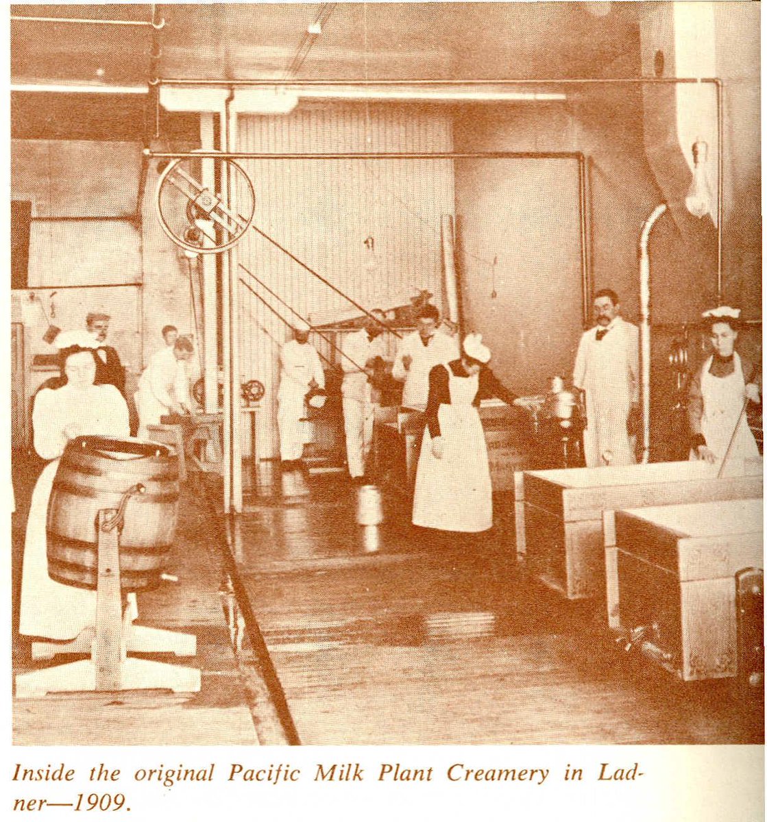 The Fr Val Milk Prod Assn began operations in 1917 The Pacific Milk Plant in Ladner was purchased in 1925 &amp; moved to Delair now Abbotsford.