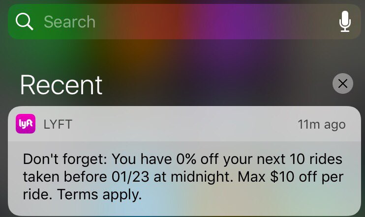 sonugill79's tweet image. Check out this massive Lyft discount! #ballin #lyft #checkyournotifications #NeedSomeQASupport #0% 😒