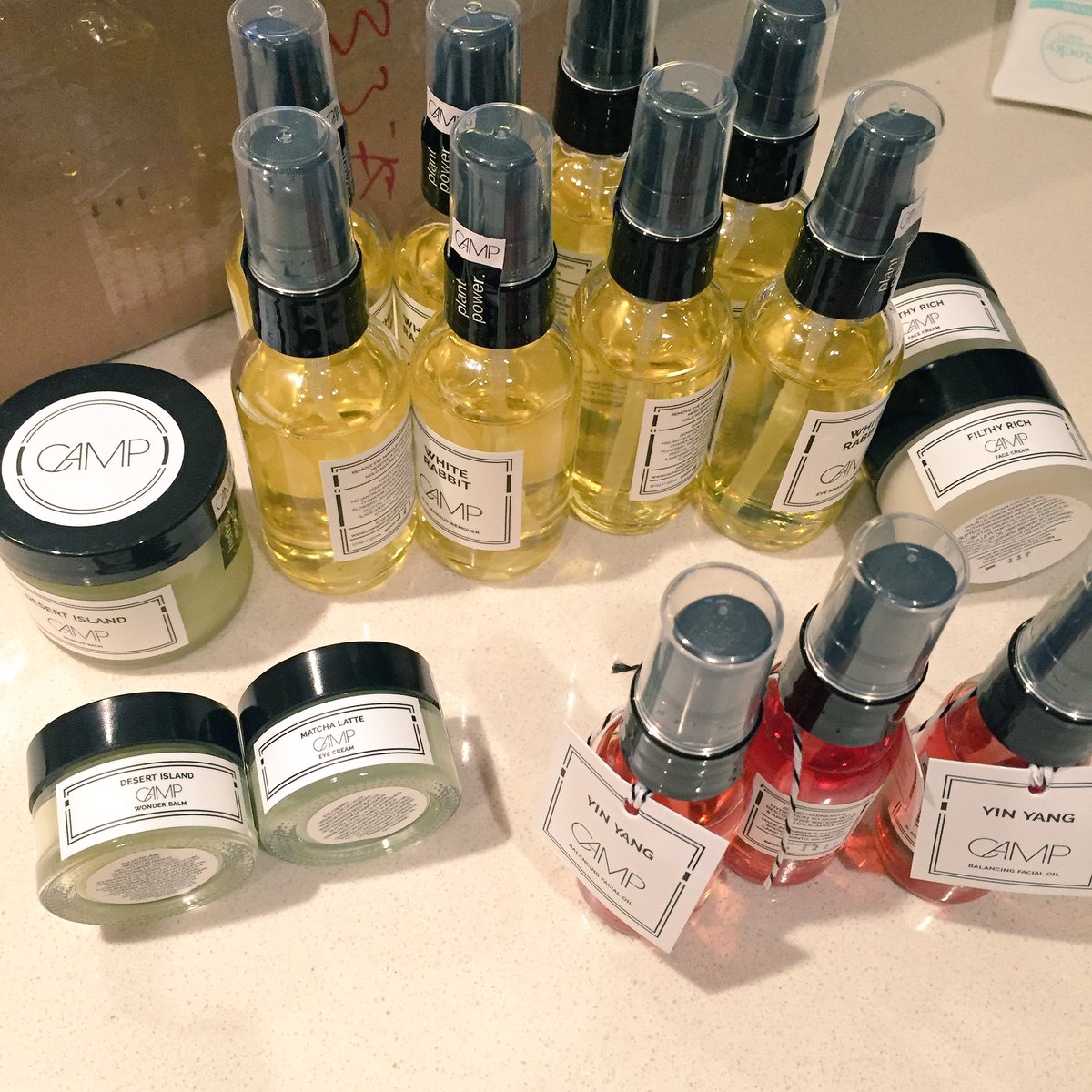 littlebluecanoe's tweet photo. Yay for @CampSkincare delivery day! So many personal &amp; customer favourites. Thank you, Lisa!❤️😘 #smallbatch #skincare #plantbased https://t.co/gHQlTekNJy