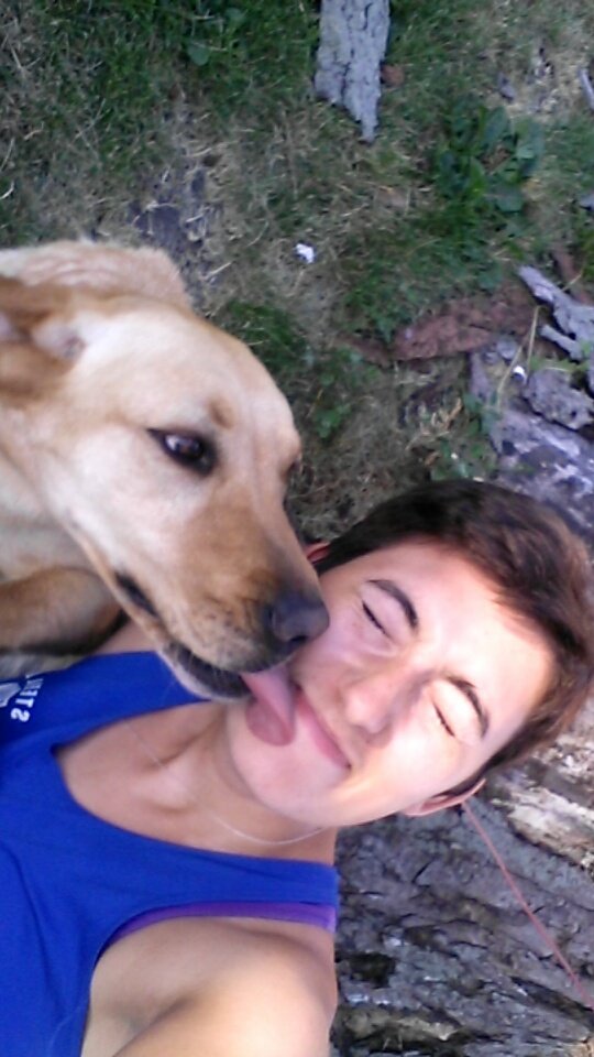 runxcaroline's tweet photo. I don't have a cat but I have a great little pup! #CarthageBoS https://t.co/grsigUXIzS