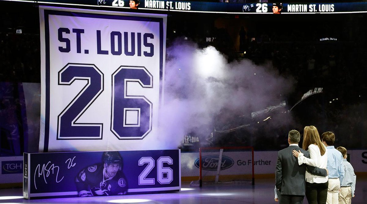 Martin St. Louis the first player in Tampa Bay Lightning history to have his number