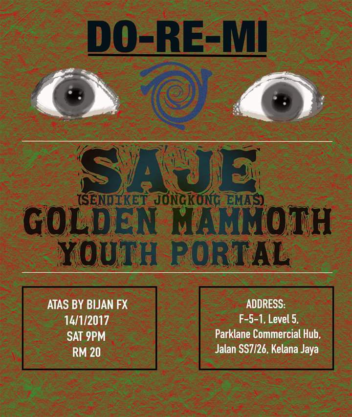 Jan Week2, 14Jan17, Sat, #DoReMi, @ATAS_byBijanFx, KJ with <a href="/sajemusik/">SendiketJongkongEmas</a> <a href="/goldenmammothmy/">Golden Mammoth</a> and more!