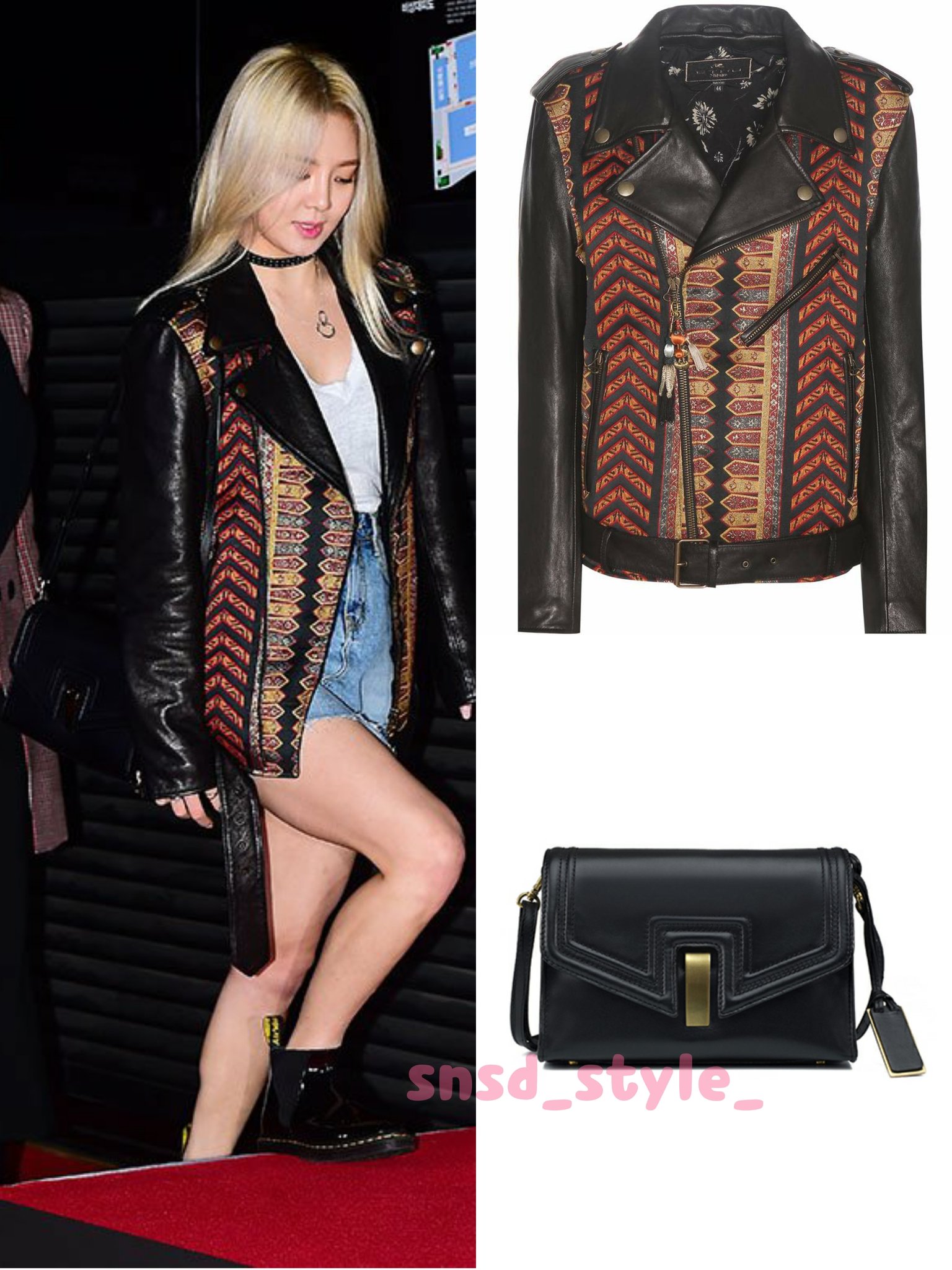 SNSD Style on X 170112 Confidential Assignment Premiere Hyoyeon Etro jacquard leather jacket 2 629 Joy Gryson naomi bag 458000 SNSD https t nLIJMkWxcF X