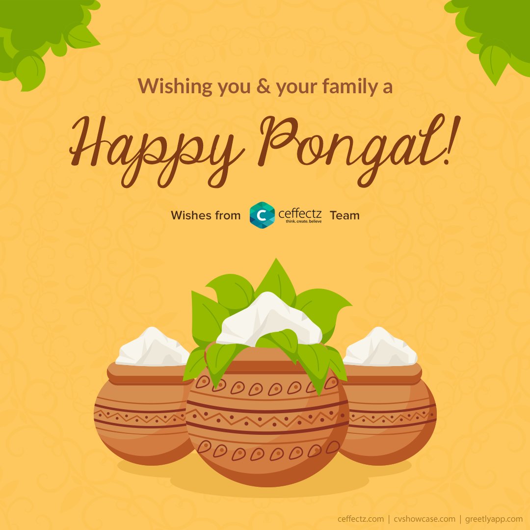 greetlyapp's tweet photo. May this Pongal bring happiness , peace and prosperity to you, your family and friends. Happy Pongal day!!! https://t.co/kqrYcmqSDO