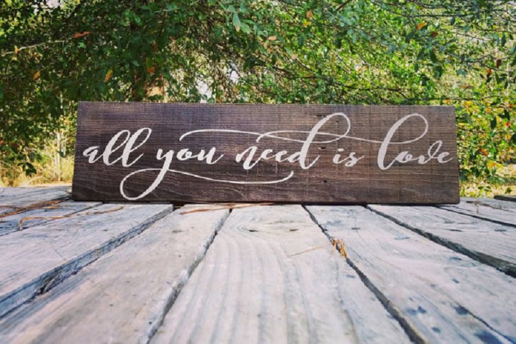 PalletShack's tweet photo. #allyouneedislove pallet sign, just listed at https://t.co/C7dwoXAdMC #TheBeatles #JohnLennon #southernpalletshack gorgeous painted sign https://t.co/i3o4u6dfmE