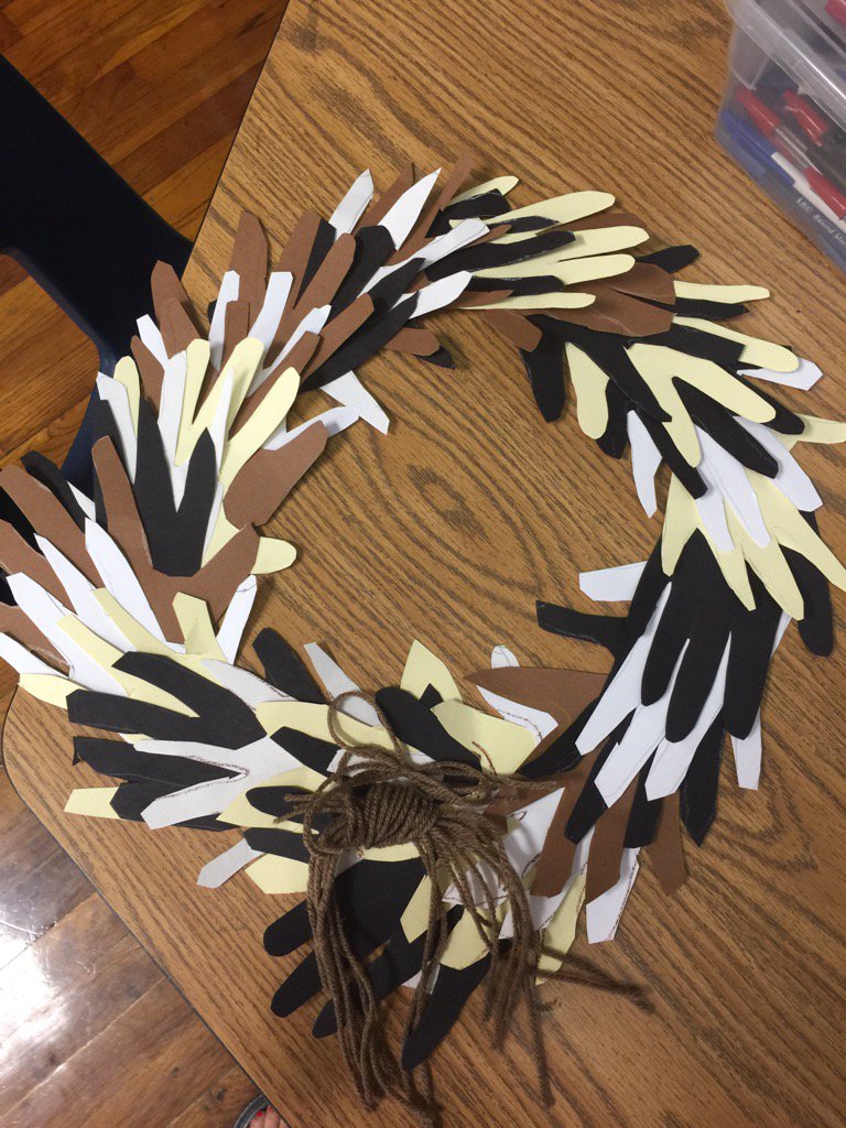 baethge's tweet photo. Our MLK wreath we made today to celebrate. https://t.co/76BJP5nB3y
