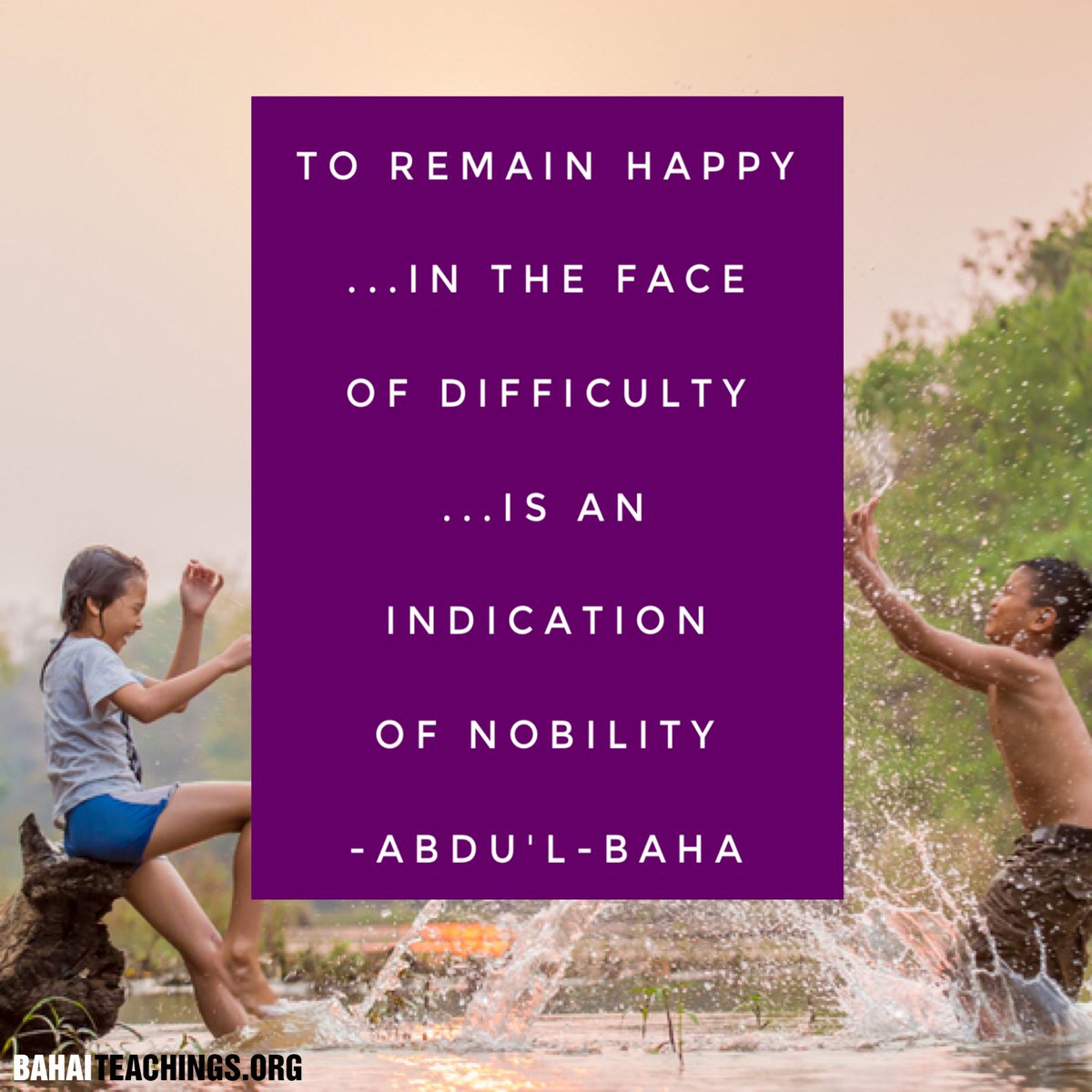 Bahai_Teachings's tweet photo. #AbdulBaha #Bahai #Happiness #Nobility

Read more: https://t.co/lXk8NdzWCz https://t.co/NbVD4nvB4m