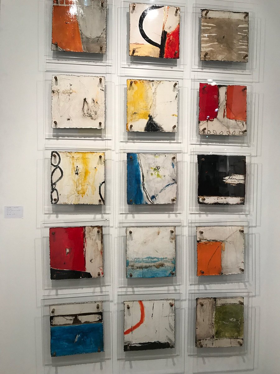SusanCohenAssoc's tweet photo. Attended the LA Art Show yesterday with my dear friend Joyce where she purchased this metal collection by artist Michelle Williams, #art https://t.co/CVFi5NEkgP