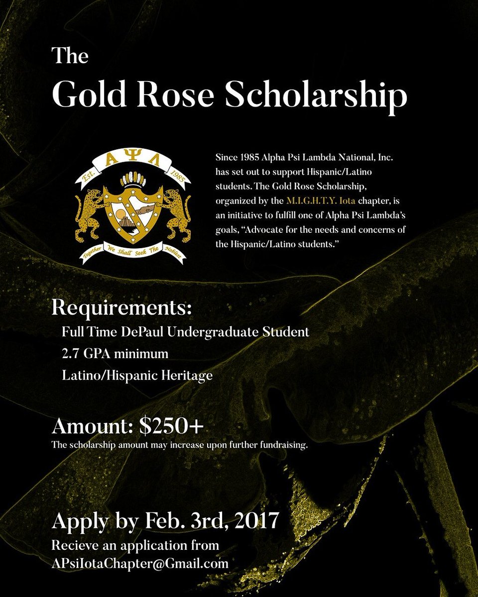 DePaul_APsi's tweet photo. Interested in this opportunity? Email APsIotaChapter@gmail.com to recieve an application. APPLY by Feburary 3rd, 2017. #APsi https://t.co/jFbFEOXozf