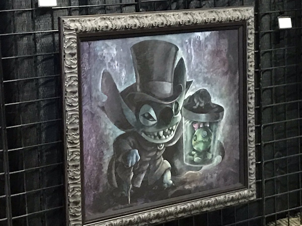 We love this Hatbox Ghost Stitch art seen in the Herb Ryman exhibit at #ArtfulEpcot