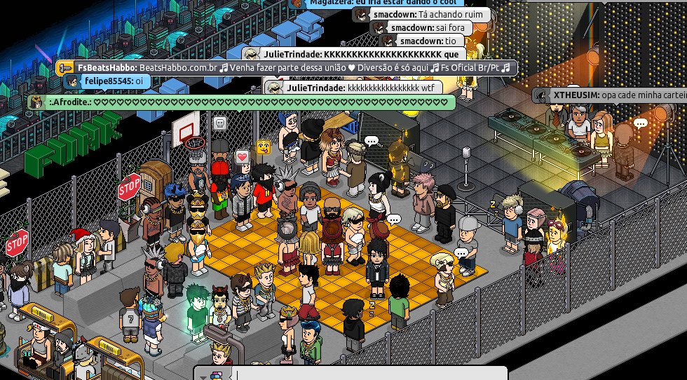 Afroditehbb's tweet image. Baile na @FsBeatsHabbo  ainda rolando sz @apoderou @putsWees @gabrielsa441