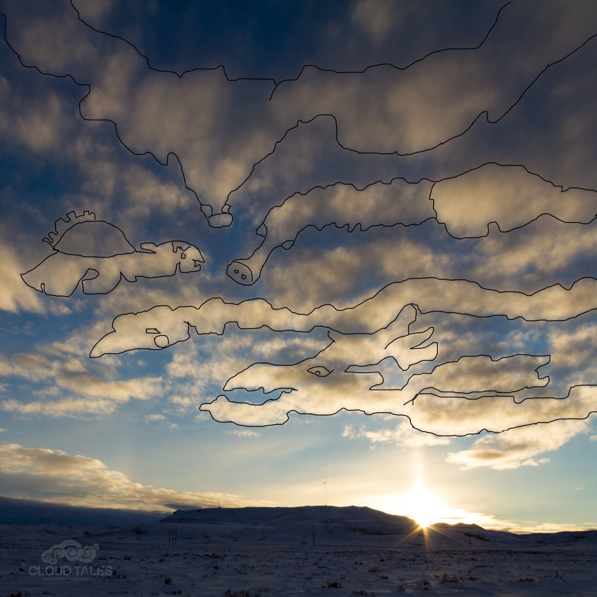sariahhoward's tweet photo. I have no idea the names of these sky creatures. I hope someday their names come to mind. #CloudTales #ArtWork #mixedmediaart https://t.co/O71vTQUcoc