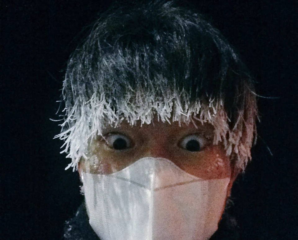 夜中－２０℃の中を歩くと息だけでこんな感じになるみたいですｗｗｗ