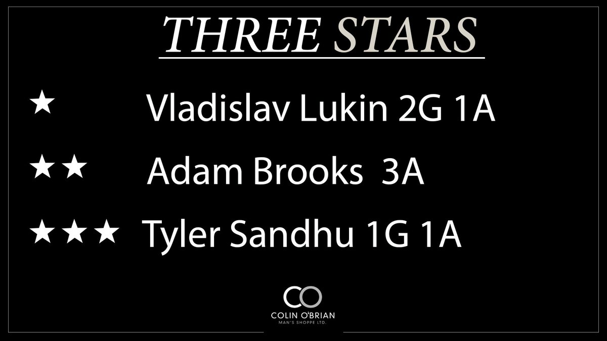 Here are tonight's @colin_obrian 3 stars: #JoinTheRegiment