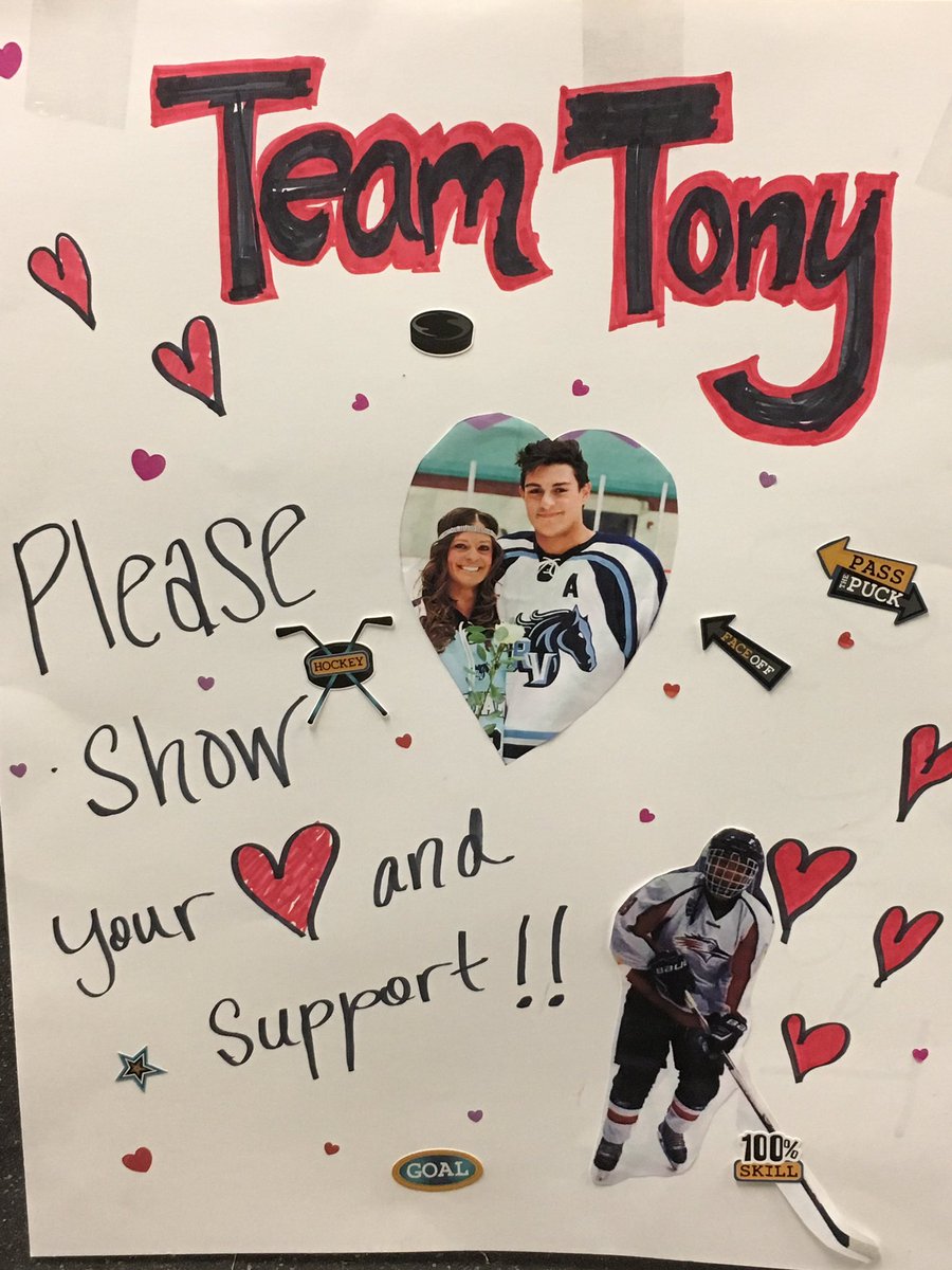COPuckStop's tweet photo. @dirtydonkeys beats @mountainvistahs 9-4. Over $2,100 raised during chuck a puck for Tony Salazar! Thanks CO hockey community &amp; Dog Nation! https://t.co/jJYIDrCJRm
