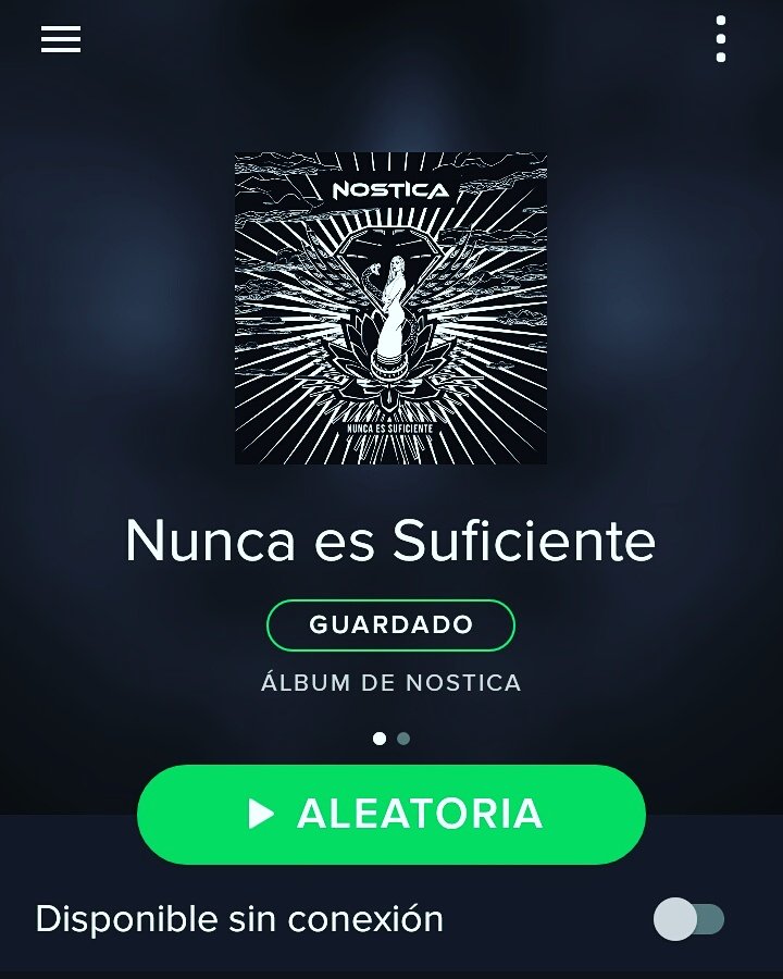 Podés escuchar #NuncaEsSuficiente desde <a href="/Spotify/">Spotify</a>! Dale Play! 😎 ➤ open.spotify.com/album/7ksYSaMH…