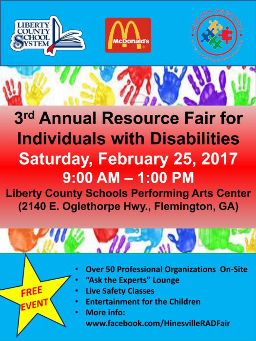 LibertyCoSchool's tweet photo. 3rd Annual Resource Fair for Individuals with... from 9:00 AM to 1:00 PM on 02/25/2017 https://t.co/ojyWuG4Jw4 https://t.co/7clCoEzLtB