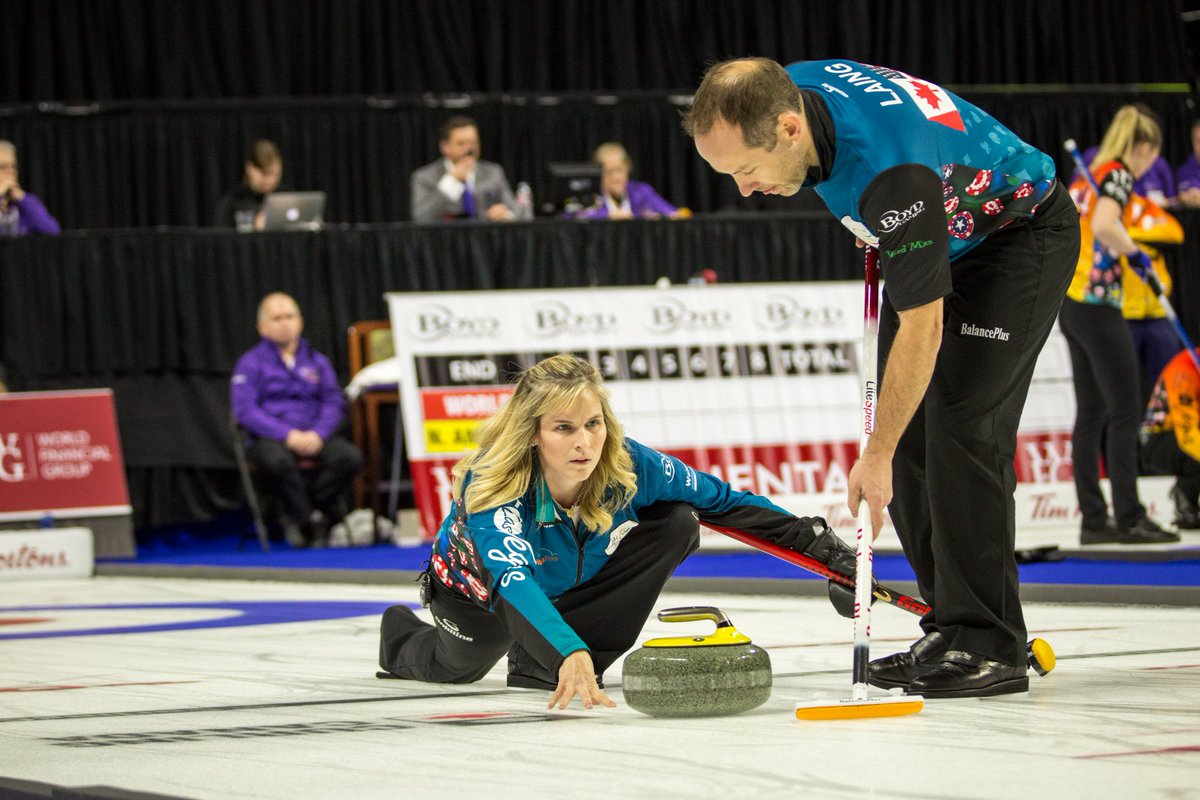 therealwfg's tweet photo. #PowerCouple making us proud! Jennifer Jones &amp; Brent Laing @jjonescurl &amp; @blaing99 #WFG #ContCup2017 https://t.co/SdLSCNP13B