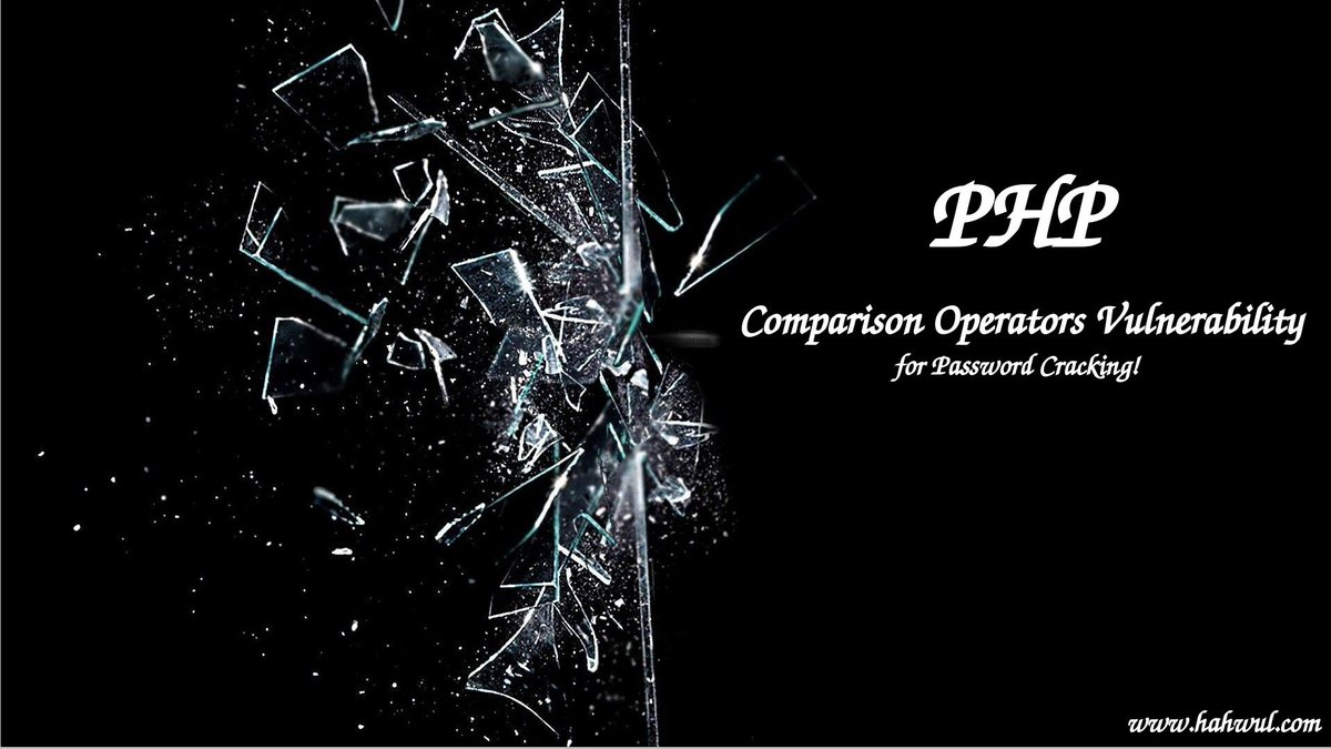 hahwul's tweet image. PHP Comparison Operators Vulnerability for Password Cracking
hahwul.com/2017/01/web-ha…
#Hacking #ComparisonOperators #Vulnerability #Cracking