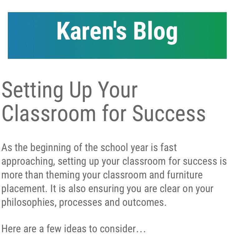 Hills_Charlotte's tweet image. About to set up your class? karentuiboyes.com/2017/01/settin… #classroomsuccess #mistakeswelcome