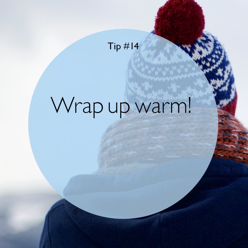 Happy day 14 of the #newyear! #Motivational #tip 14. "Wrap up warm to maintain a good flow of energy." #wellbeing #wellness